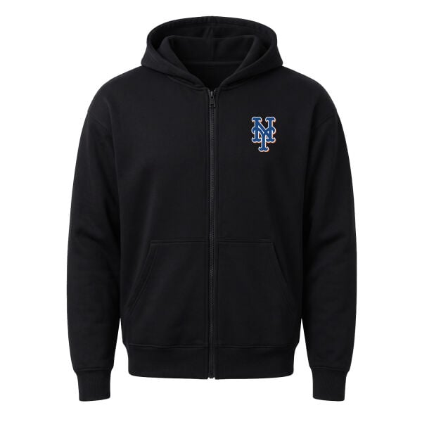 New York Mets Fermuarlı Kapüşonlu Sweatshirt
