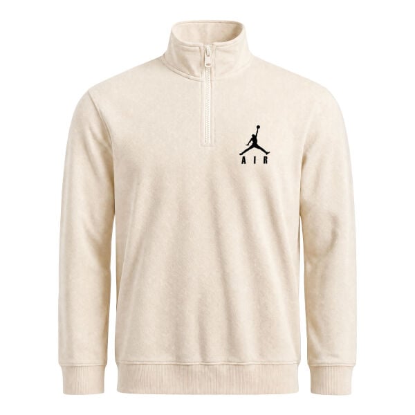 Air Jordan Text Mini Classic Yarım Fermuarlı Sweatshirt