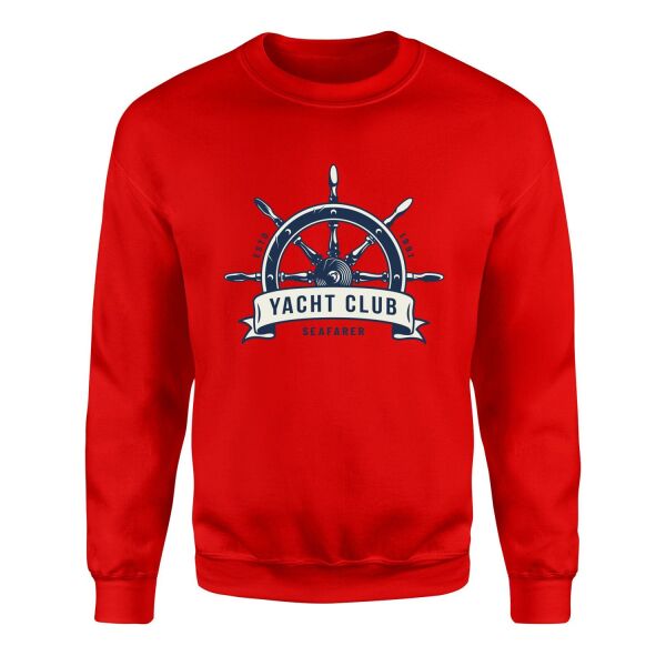 Seafarer Yacht Club Sweatshirt XL - Kırmızı