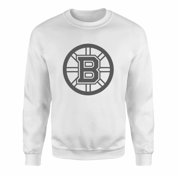 Boston Bruins Muted Black Sweatshirt L - Beyaz