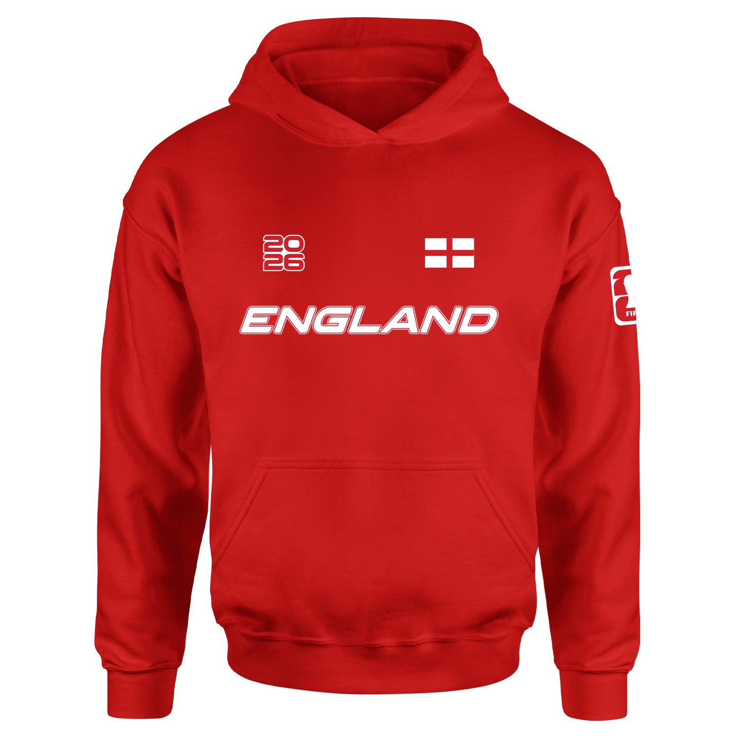 İngiltere 2026 Hoodie L - Kırmızı