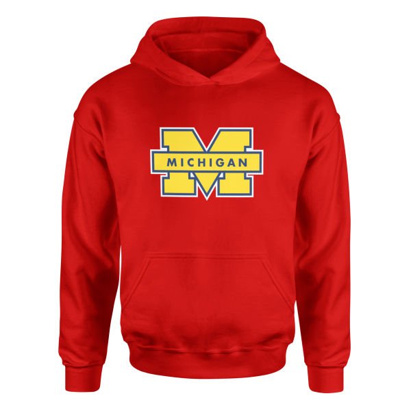 Michigan Wolverines Hoodie S - Kırmızı