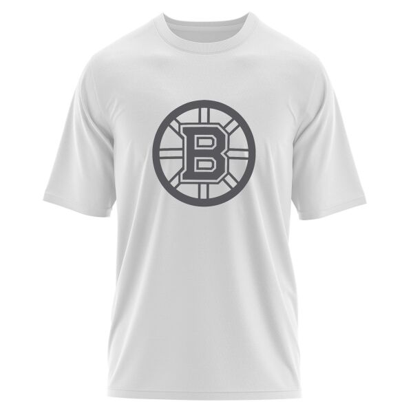 Boston Bruins Muted Black Oversize Tişört L - Beyaz