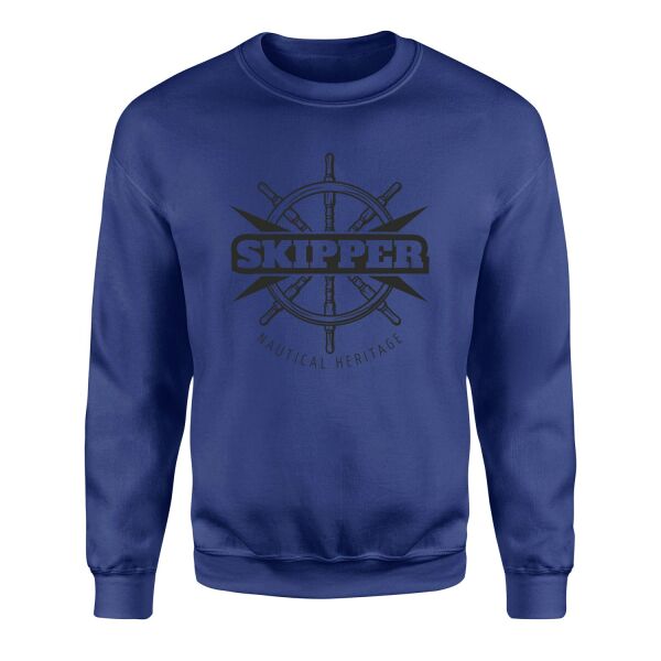 Skipper Denizci Sweatshirt M - İndigo Mavisi