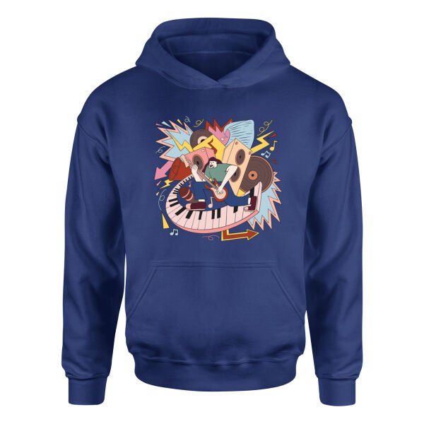World of Music Hoodie L - İndigo Mavisi