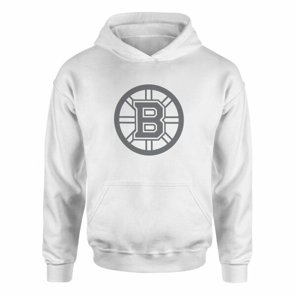 Boston Bruins Muted Black Hoodie M - Beyaz
