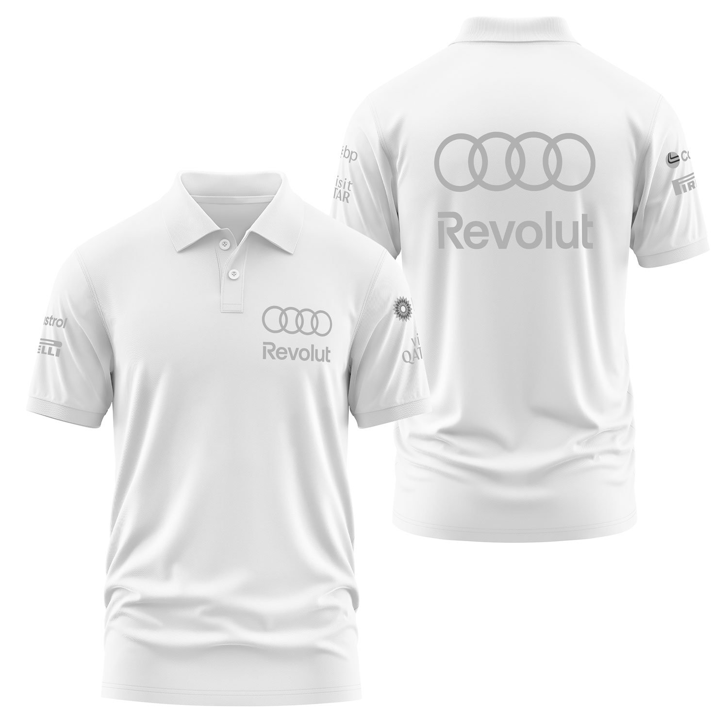 Audi Revolut Racing Polo Tişört XXL - Beyaz