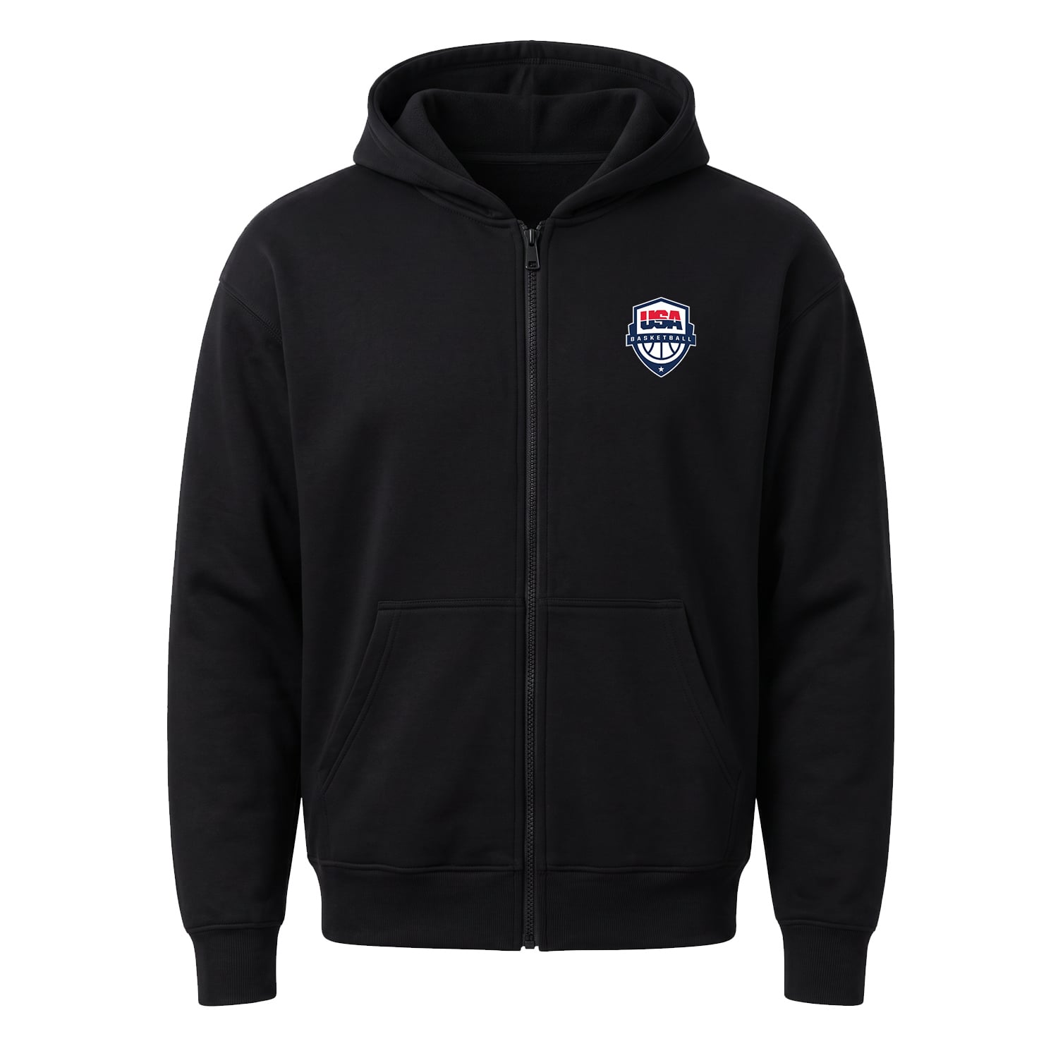 USA Basketball Fermuarlı Kapüşonlu Sweatshirt