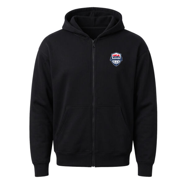 USA Basketball Fermuarlı Kapüşonlu Sweatshirt