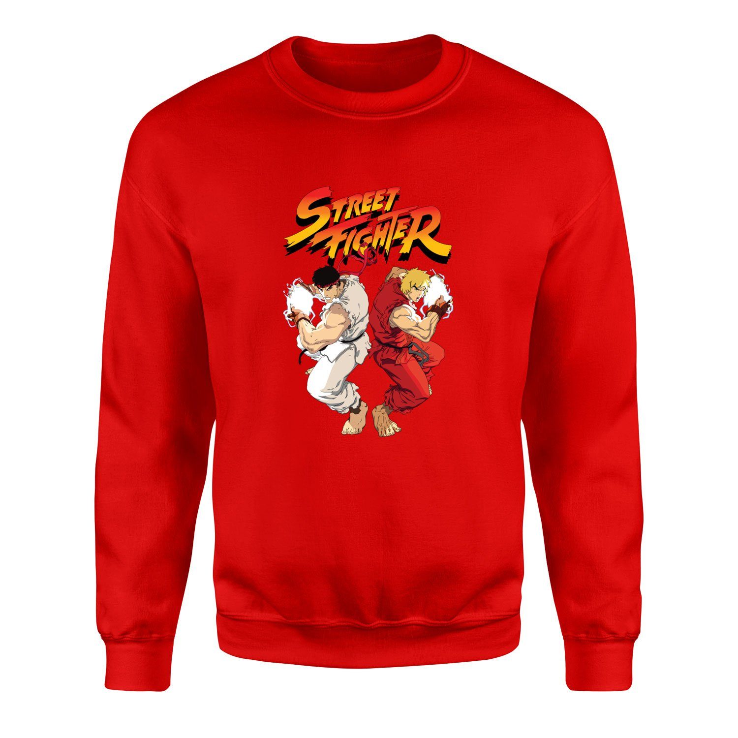 Street Fighter Sweatshirt XXL - Kırmızı
