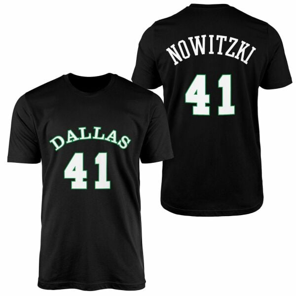 Dirk Nowitzki 41 Forma Tişört M - Siyah