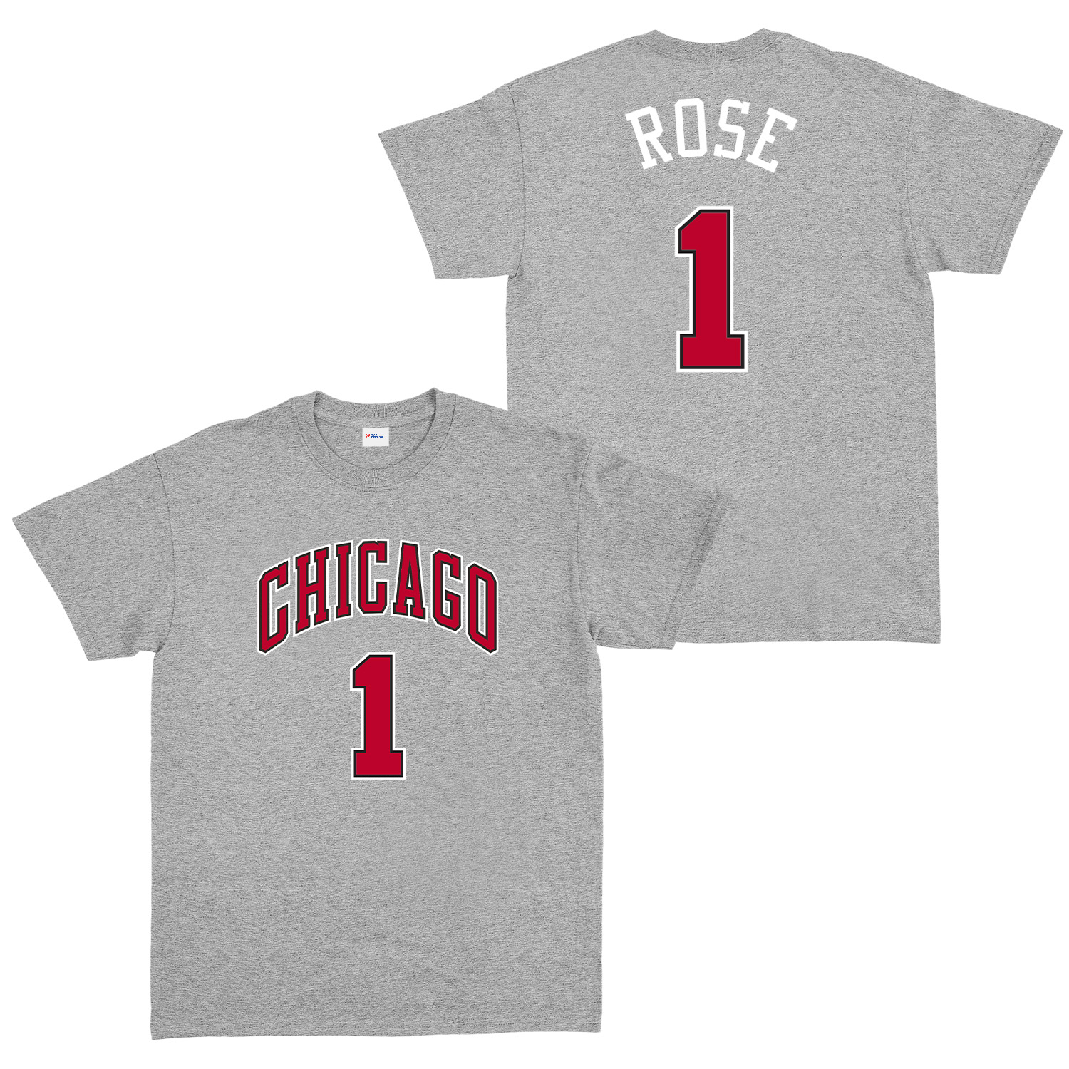 Derrick Rose Chicago THRBCK 1 Forma Tişört L - Gri
