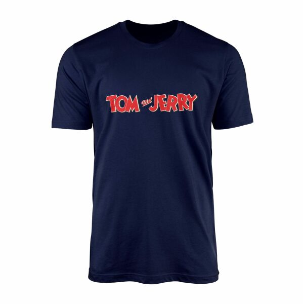 Tom and Jerry Tişört XL - İndigo Mavisi
