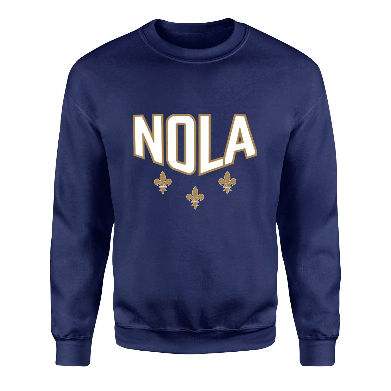 Fleur-de-lis New Orleans Sweatshirt M - İndigo Mavisi