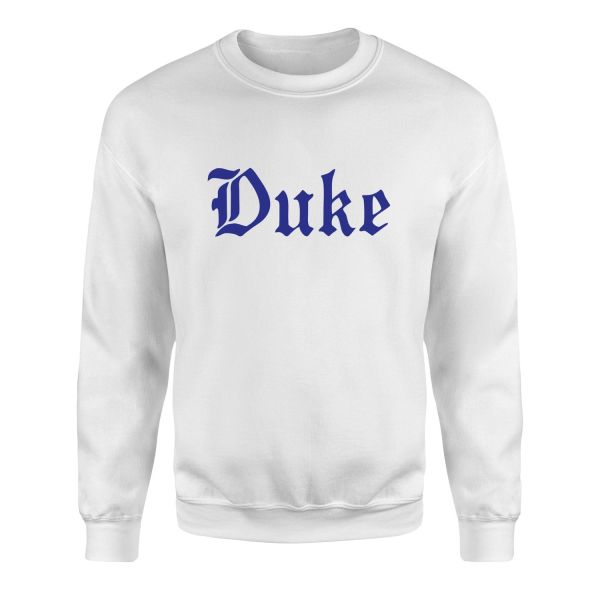 Duke Blue Devils Sweatshirt L - Beyaz
