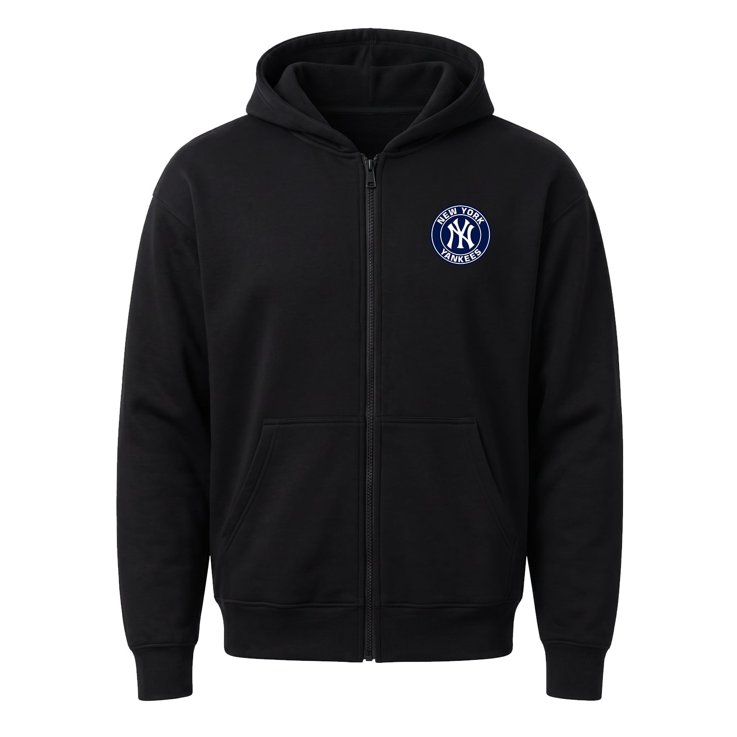 NY Yankees Badge Fermuarlı Kapüşonlu Sweatshirt