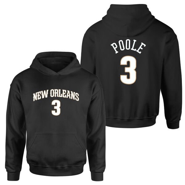 Jordan Poole New Orleans Forma Hoodie S - Siyah