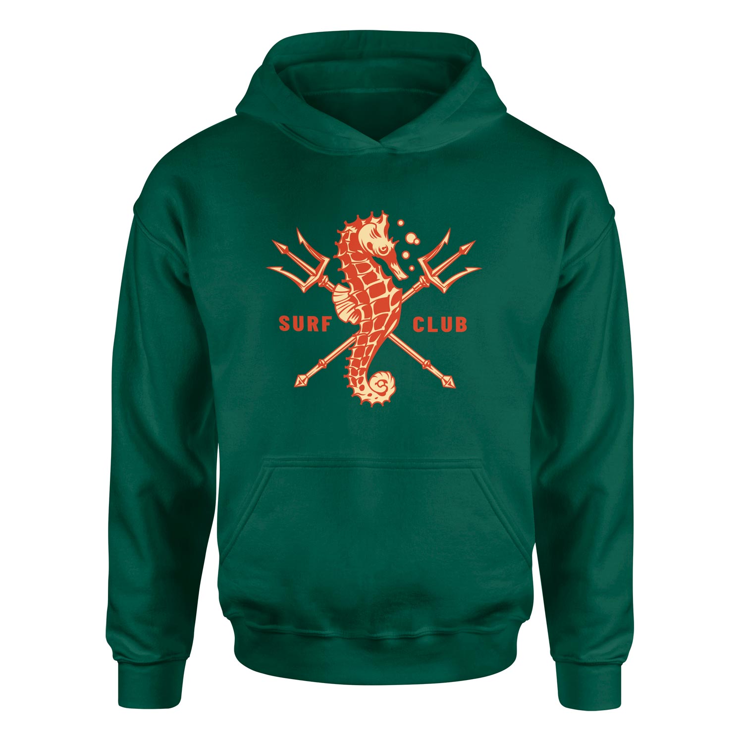 Sea Horse Surf Club Hoodie XL - Nefti Yeşili