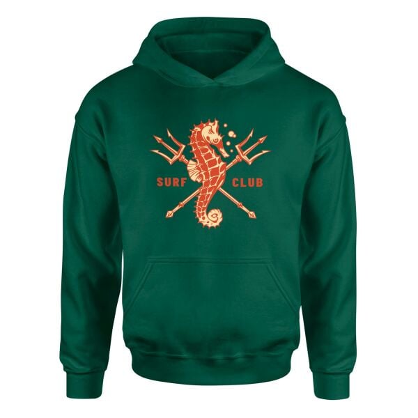 Sea Horse Surf Club Hoodie XL - Nefti Yeşili
