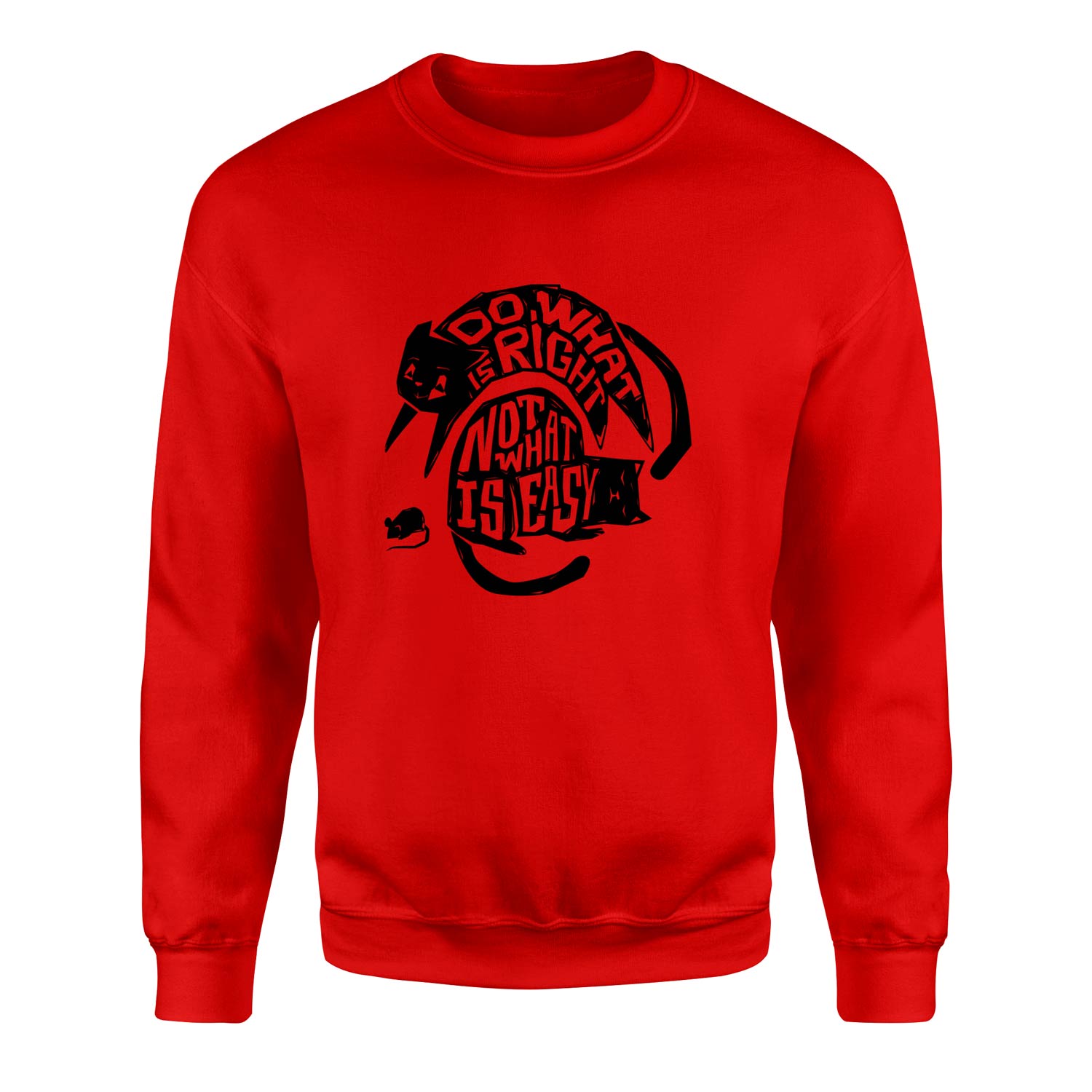Do what is right, not what is easy Sweatshirt S - Kırmızı