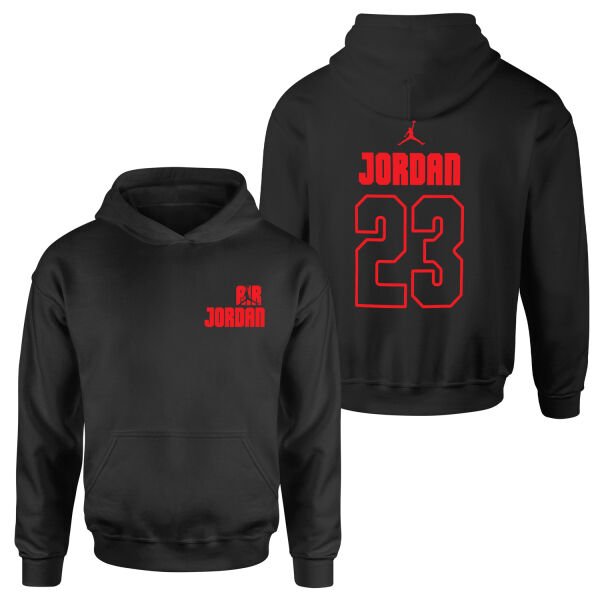 Air Jordan Block 23 Hoodie S - Siyah