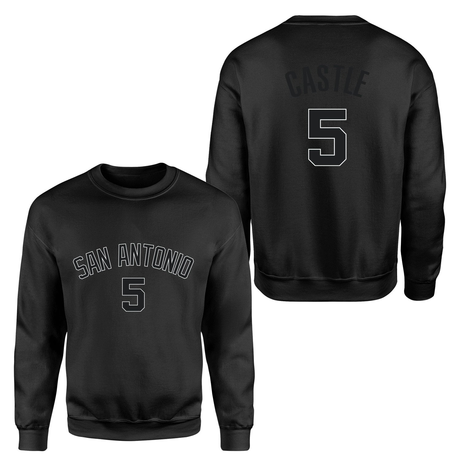 Stephon Castle San Antonio 5 Forma Sweatshirt M - Siyah
