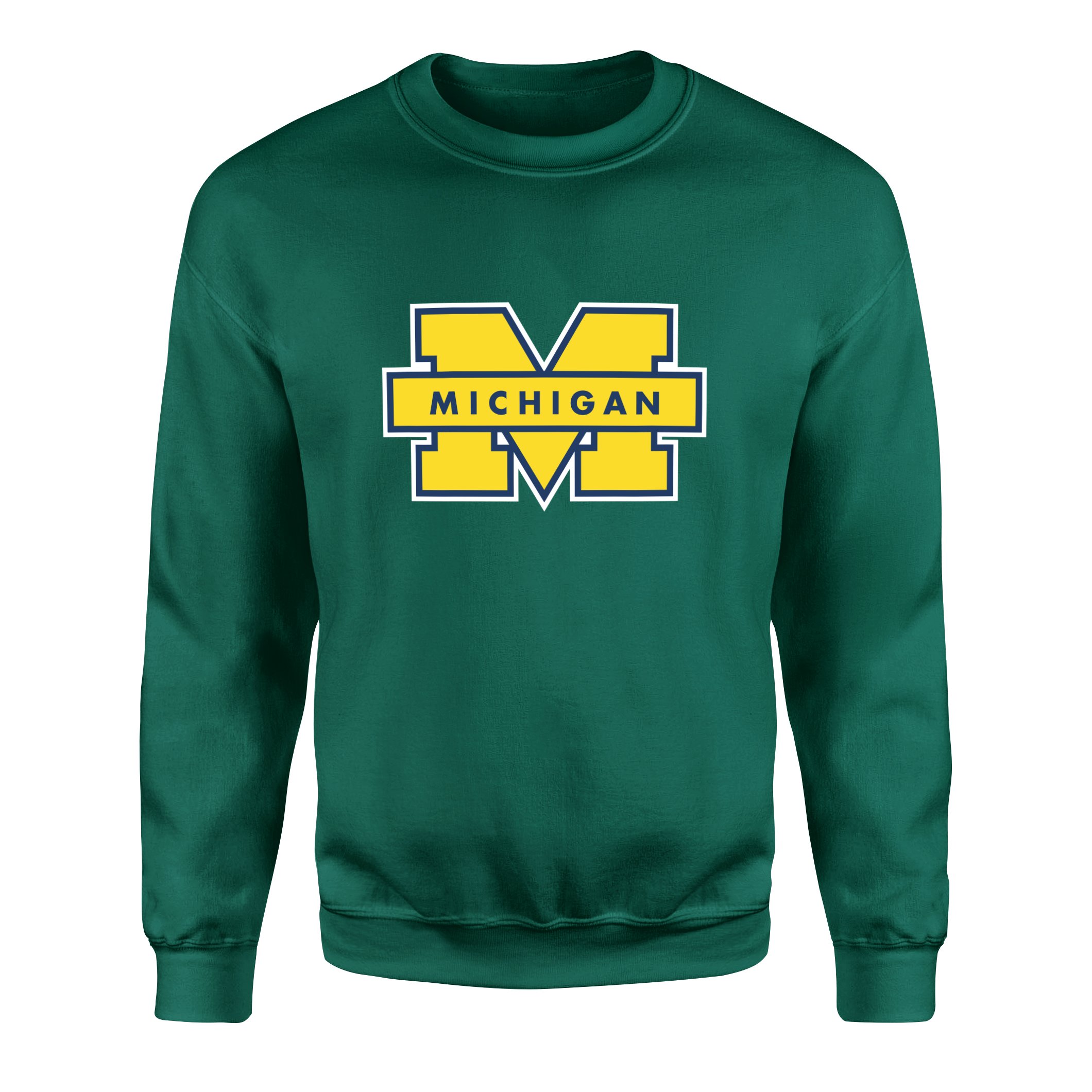 Michigan Wolverines Sweatshirt M - Nefti Yeşili