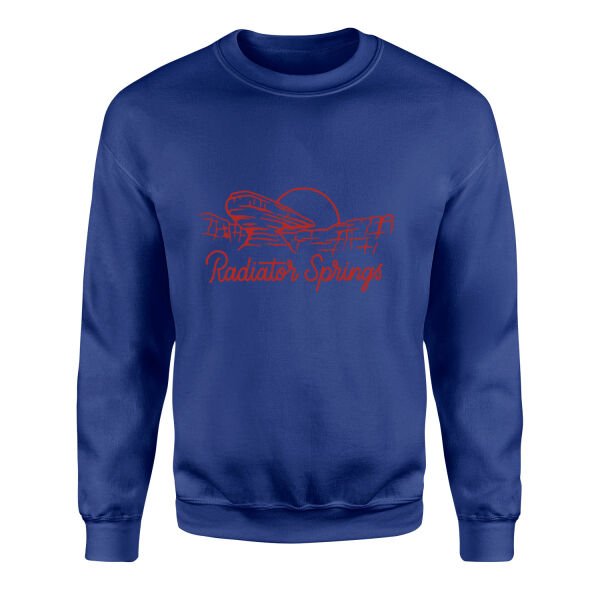 Radiator Springs Sweatshirt XL - İndigo Mavisi
