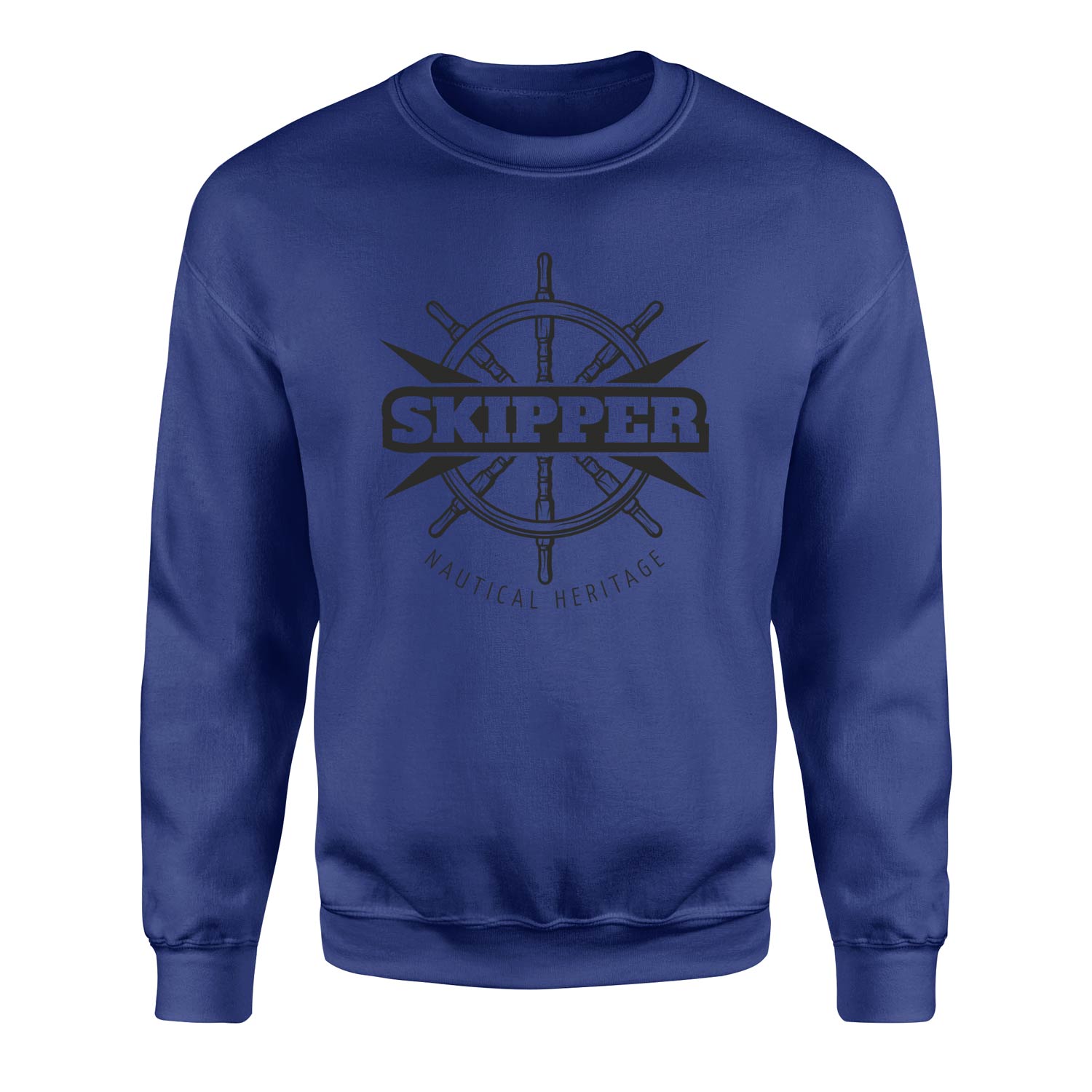 Skipper Denizci Sweatshirt XL - İndigo Mavisi