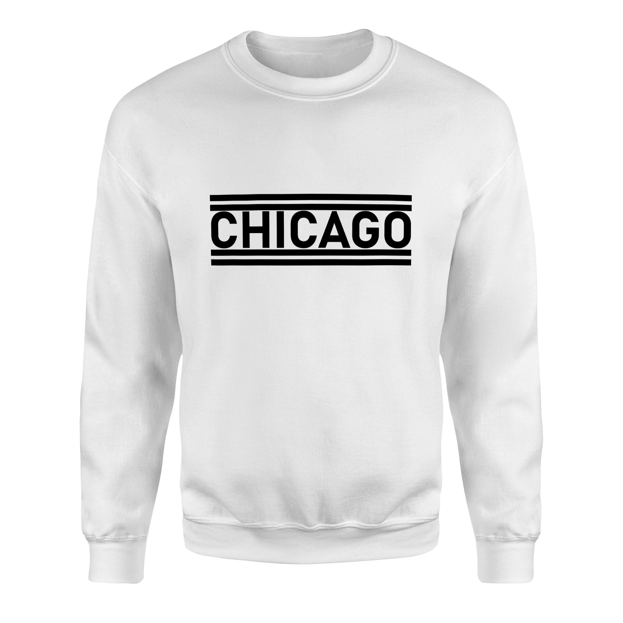 Chicago Lines Sweatshirt XXL - Beyaz