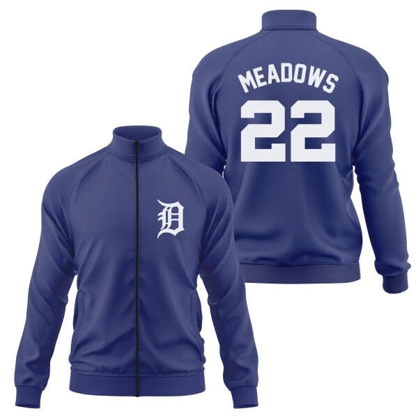 Parker Meadows 22 Detroit Tigers Jersey Fermuarlı Sweatshirt