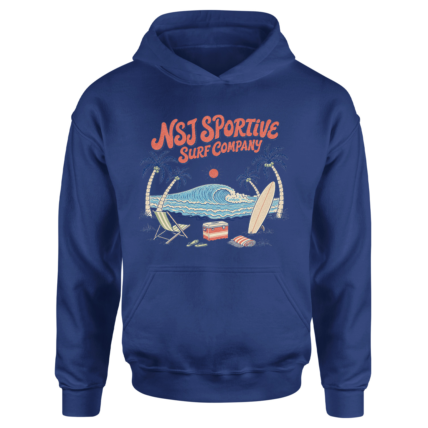 NSJ Sportive Surf Company 2026 Hoodie L - İndigo Mavisi