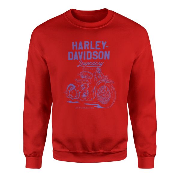 Harley-Davidson XIV Sweatshirt S - Kırmızı