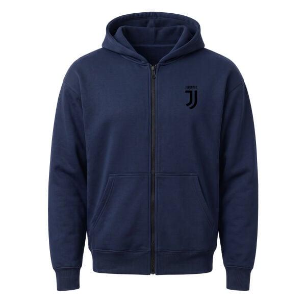 Juventus Fermuarlı Kapüşonlu Sweatshirt