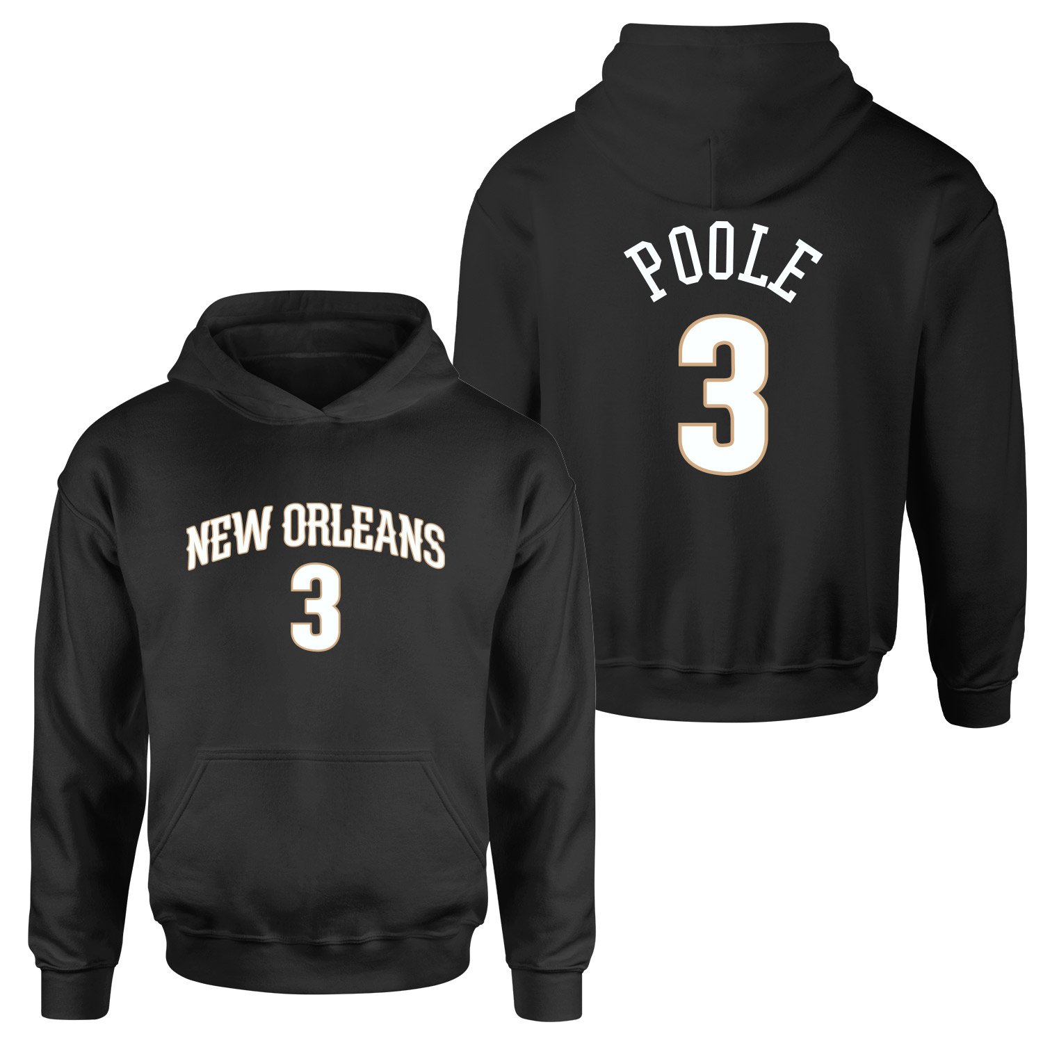 Jordan Poole New Orleans Forma Hoodie XL - Siyah