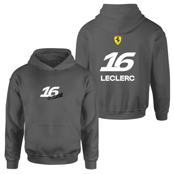 Charles Leclerc 16 Signature Hoodie XL - Füme
