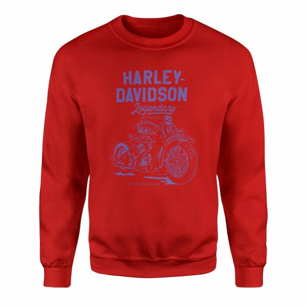 Harley-Davidson XIV Sweatshirt M - Kırmızı