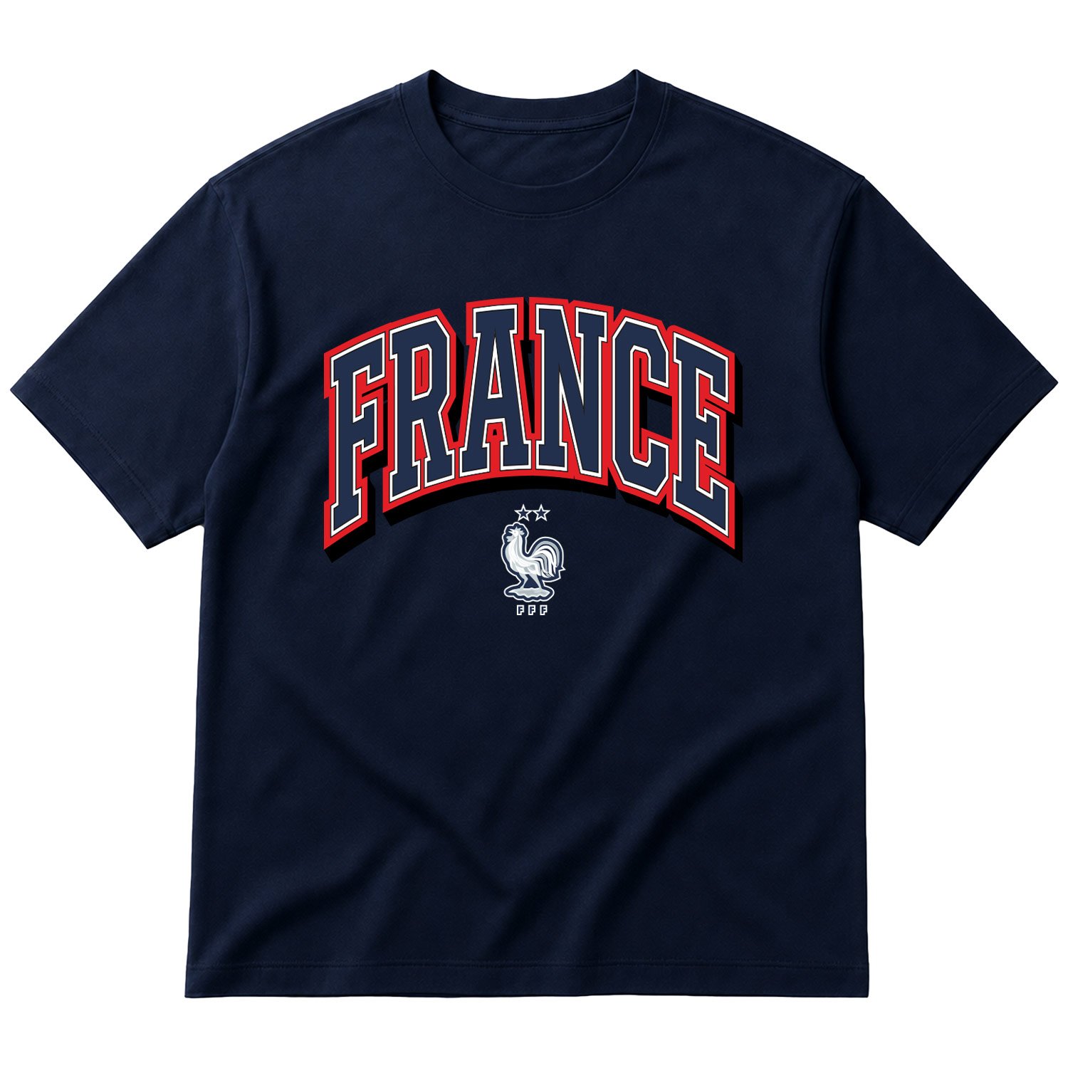 Fransa 2026 Varsity Oversize Tişört M - İndigo Mavisi