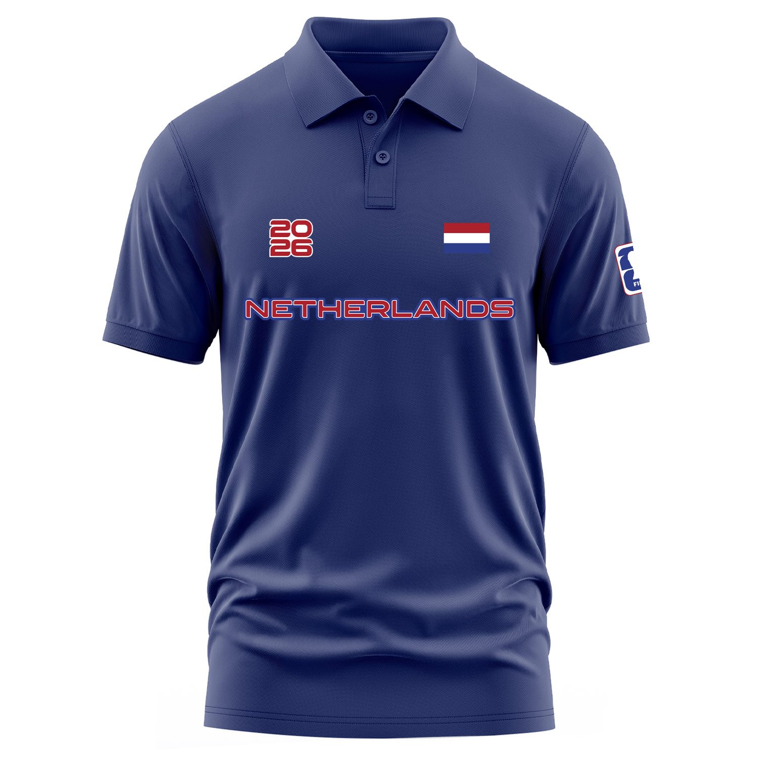 Hollanda 2026 Polo Tişört S - İndigo Mavisi