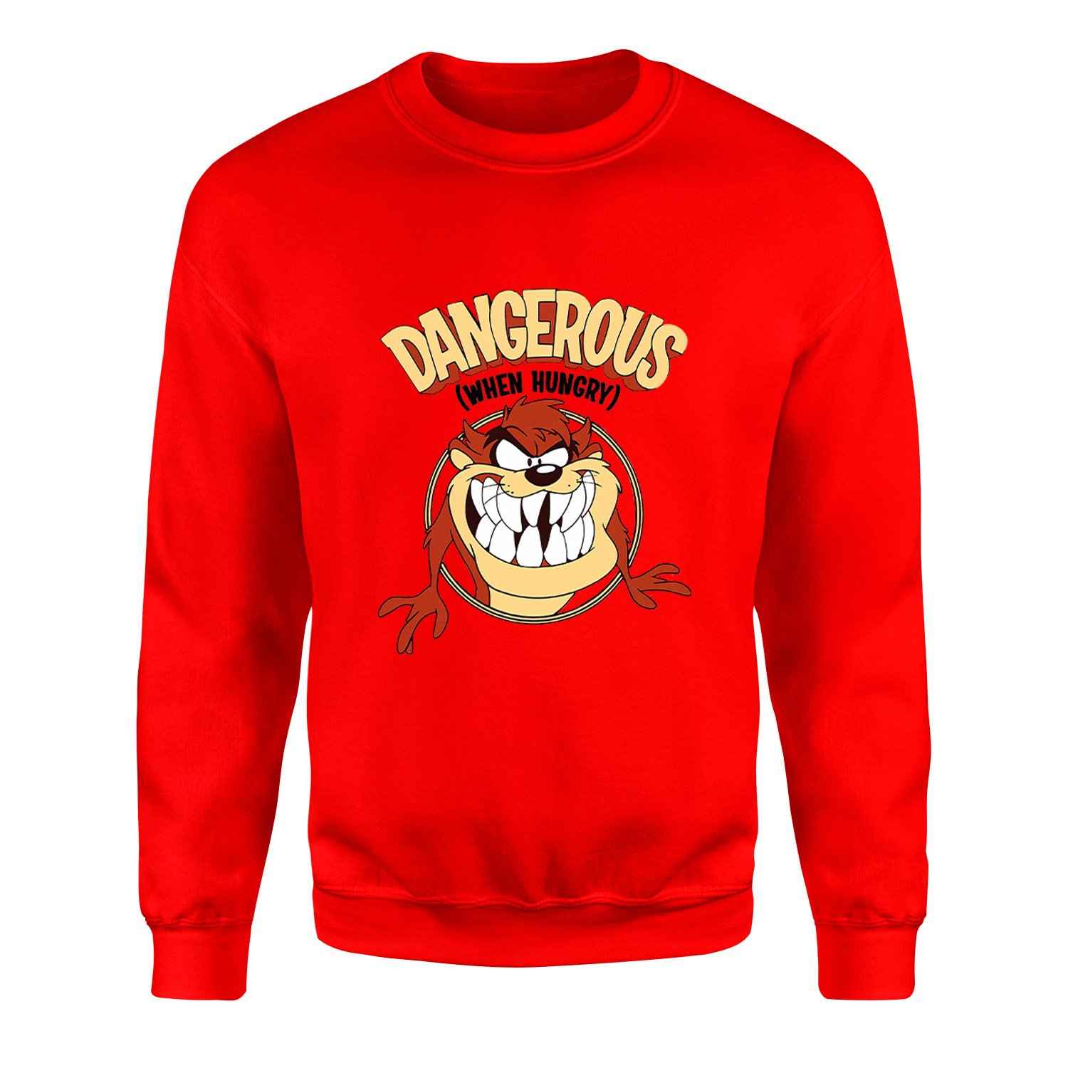 Taz Dangerous When Hungry Sweatshirt M - Kırmızı