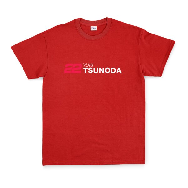 Yuki Tsunoda 22 Tişört L - Kırmızı