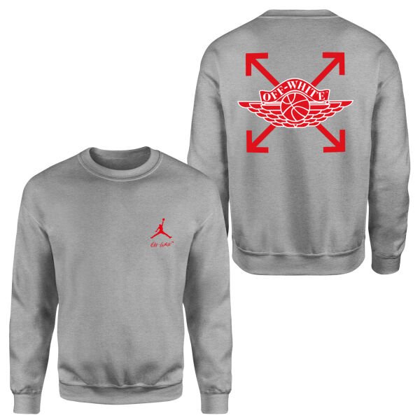 Air Jordan OFF Sweatshirt XL - Gri