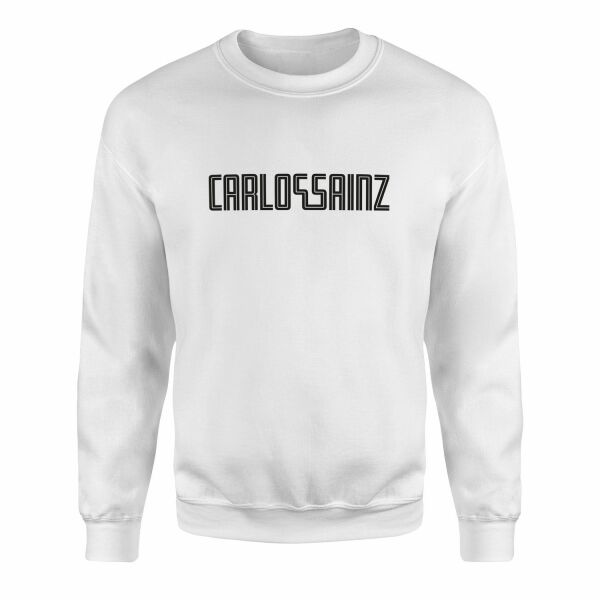 Carlos Sainz Illustration CS55 Sweatshirt S - Beyaz