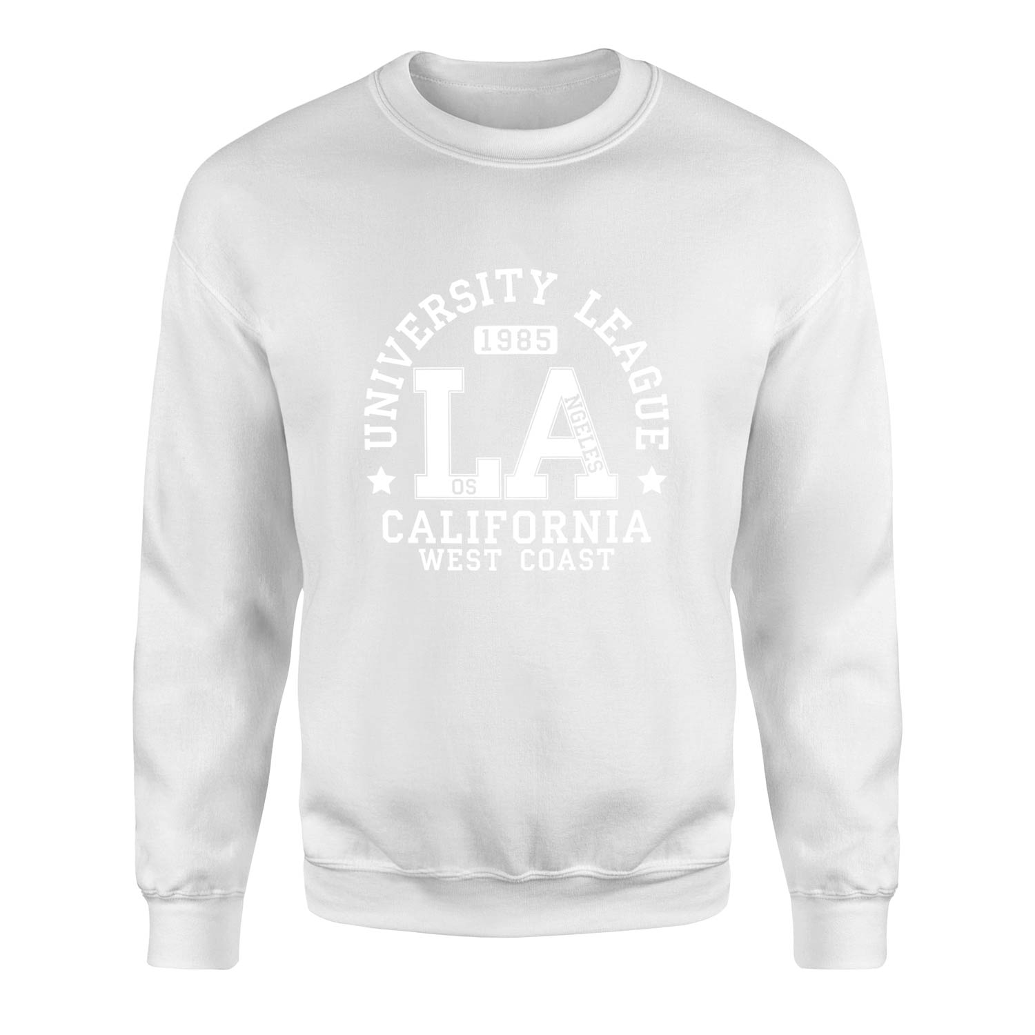 LA University League Sweatshirt L - Beyaz