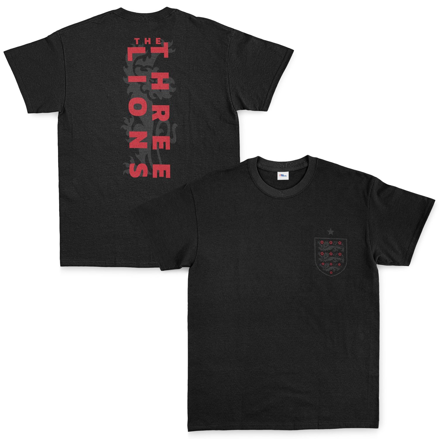 Three Lions | İngiltere Tişört XL - Siyah