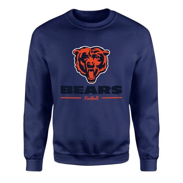 Chicago Bears Chi-Town Roar Sweatshirt L - İndigo Mavisi