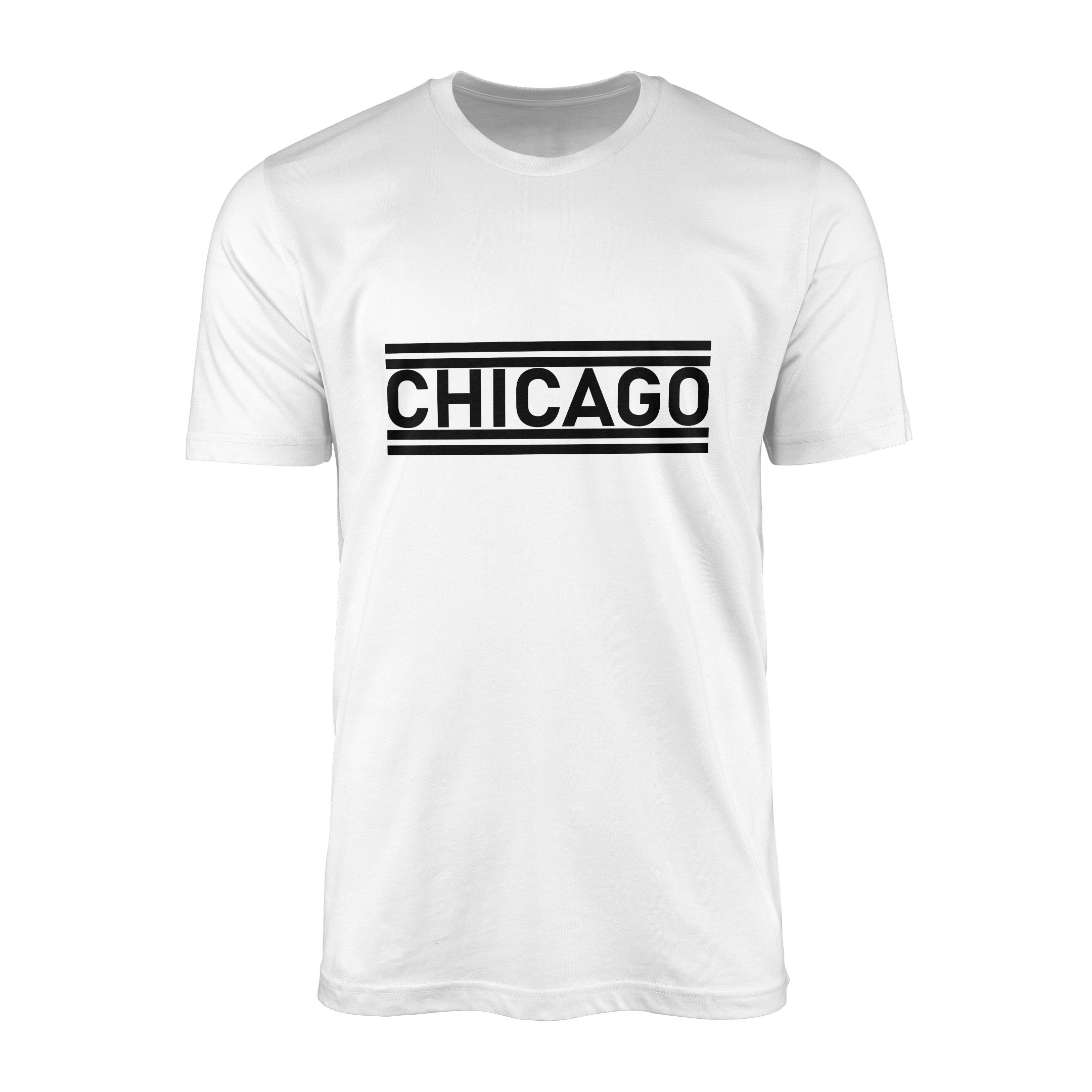 Chicago Lines Tişört XXL - Beyaz