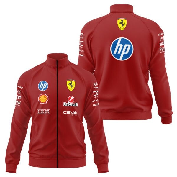 Scuderia Ferrari Teamline 2025 Fermuarlı Sweatshirt L - Kırmızı