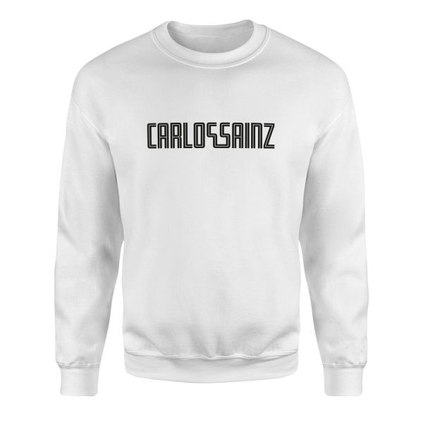 Carlos Sainz Illustration CS55 Sweatshirt XXL - Beyaz