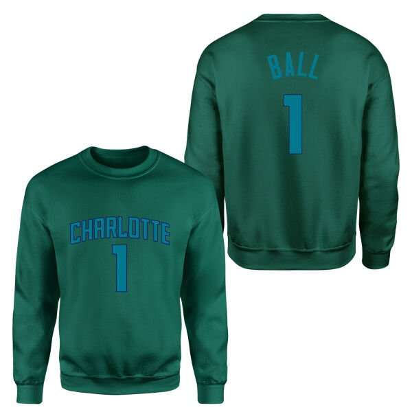 Lamelo Ball 1 Charlotte Forma Sweatshirt XL - Nefti Yeşili